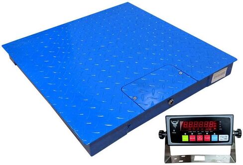 PEC Tools FS Series Professional Grade Steel Floor Scale - مقياس البليت الشاق ومقياس الشحن للاستخدام الصناعي - مقياس الوزن للحزم حتى 1000 × 0 رطل - 24 × 24 in Saudi Arabia