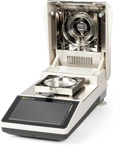 U.S. Solid Moisture Analyzer - 0.0001 g, 0.001% Readability Moisture Balance for Lab R&D Test Analysis, 7-inch Touch Screen, Electromagnetic Force Sensor and Automatic Door in Kuwait