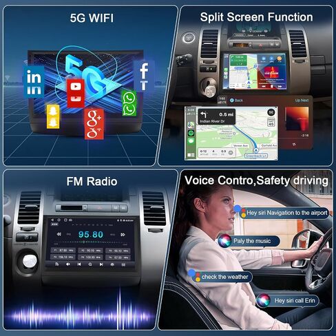 7" Touchscreen Double Din Android 13 Car Stereo Radio 4+64G Compatible Corolla 2000-2006 Wireless iOS Carplay Android Auto Car Radio Audio Receiver GPS Navigation Camera Mirror Link SWC in Saudi Arabia