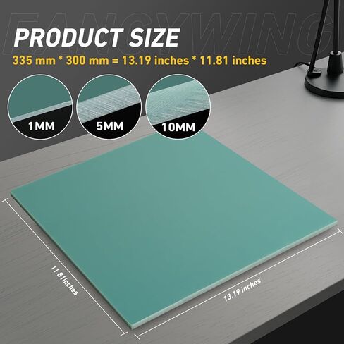 G10 Fiberglass Sheet, 200X300X1.5MM Glass Fiber Composite Laminate Board, Epoxy Resin Panel for DIY Models, RC, 3D Printing, Electrical Insulation 1.5mm Thickness Black in Kuwait