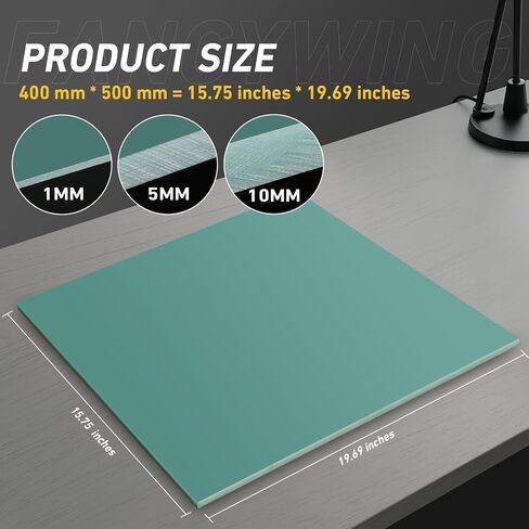 G10 Fiberglass Sheet, 200X300X1.5MM Glass Fiber Composite Laminate Board, Epoxy Resin Panel for DIY Models, RC, 3D Printing, Electrical Insulation 1.5mm Thickness Black in Kuwait