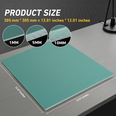 G10 Fiberglass Sheet, 200X300X1.5MM Glass Fiber Composite Laminate Board, Epoxy Resin Panel for DIY Models, RC, 3D Printing, Electrical Insulation 1.5mm Thickness Black in Kuwait