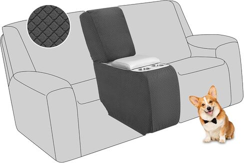 ALIECOM Waterproof Reclining Sectional Couch Covers for Reclining Sectional Stretch L Shaped Recliner Sofa Cover Washable Pet Dog Corner Sofa Slipcovers Protector (5 Seat and 1 Console, Dark Brown) in Kuwait