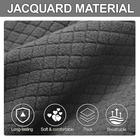 ALIECOM Waterproof Reclining Sectional Couch Covers for Reclining Sectional Stretch L Shaped Recliner Sofa Cover Washable Pet Dog Corner Sofa Slipcovers Protector (5 Seat and 1 Console, Dark Brown) in Kuwait