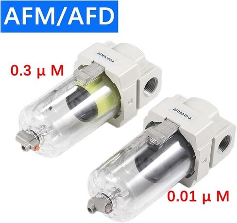 Air high Precision Oil-Water Separation Filter AF/AFD/AFM20/30/40-M5/02/03/04 Filtration Accuracy 0.01μm 0.3μm(AFM30-03) in Kuwait