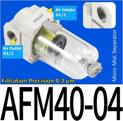 Air high Precision Oil-Water Separation Filter AF/AFD/AFM20/30/40-M5/02/03/04 Filtration Accuracy 0.01μm 0.3μm(AFM30-03) in Kuwait
