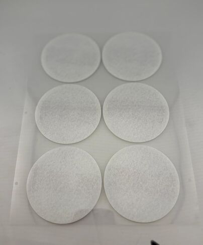 Needle Punted Cotton Monotub Filters - 2.75" for 2.5" Monotub Holes - Maintains Humidity in Monotub - E-Beam Sterilized - 3M Adhesive - Superior Airflow to Microppose - No Teflon (6 Pack) in Kuwait