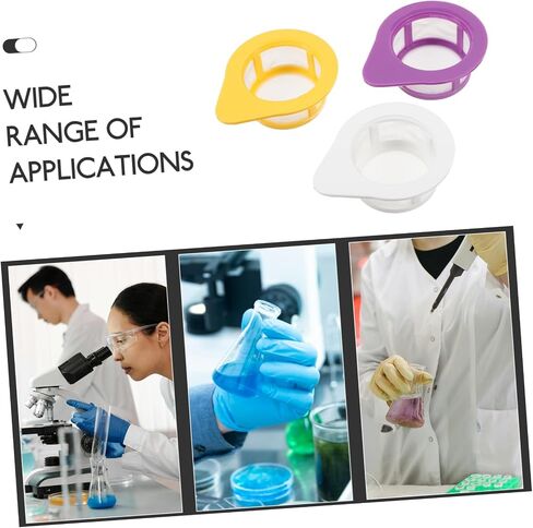 PRETYZOOM 3Pcs Mesh Cell Filter for Laboratory Use Strainer Tool for Science Experiments Fine Mesh Design for Precise Filtration and Separation Easy to Clean in Saudi Arabia