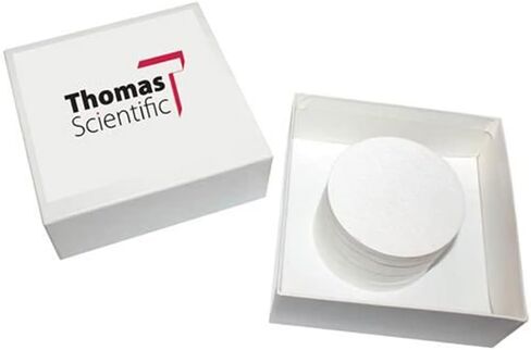 Thomas A4700 Borosilicate Glass Microfiber Filter, 1.5 Micron, Fast Flow, Grade A, 4.7cm Diameter (Pack of 100) in Kuwait