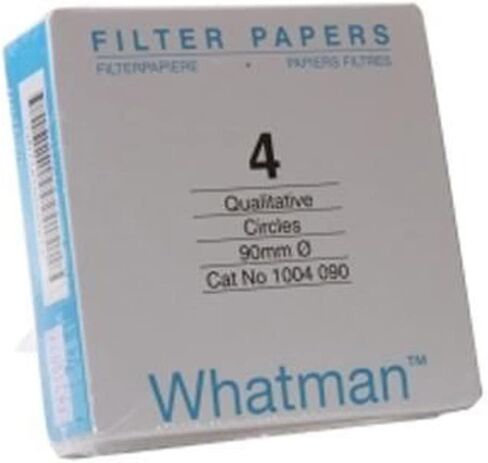 Whatman 1004-150 Quantitative Filter Paper Circles, 20-25 Micron, 3.7 s/100mL/sq inch Flow Rate, Grade 4, 150mm Diameter (Pack of 100) in Kuwait