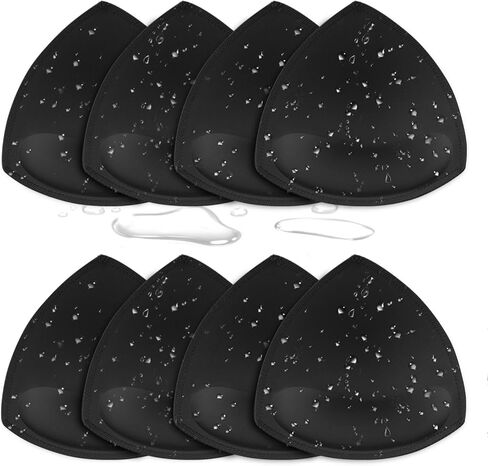 Waterproof Bathing Suit Inserts 4 Pairs Push Up Bra Pads Inserts Removable for Swimsuits Sport Bikini in Saudi Arabia