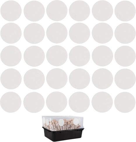 30 PCS 2.5 "الفطر مرشح Monotub تصريحات أقراص ، ملصقات ورق مرشح الفطر 2 مم 2 مم ، مستلزمات متزايدة ، غرف الإثمار monotub لتبادل الهواء in Kuwait