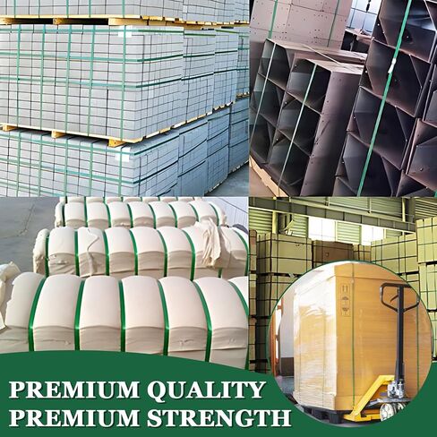 Banding Strapping Kit, Pallet Strapping Kit, Packaging Banding Tool with 5/8" Width, 1000' Length Polyester Strapping Coil Roll and Dispenser Box – Heavy Duty Certified 1200 lbs Break in Kuwait