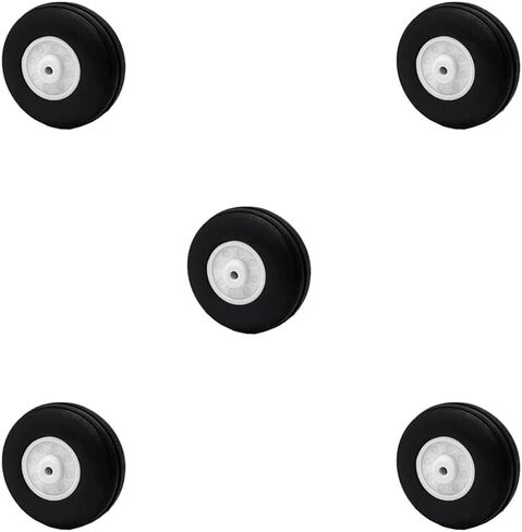 5PCS RC Airplane Light Sponge Tire with Plastic Hub for RC Plane Helicopter DIY Model Plane Wheel Replace Parts (2.25 Inch) in Kuwait