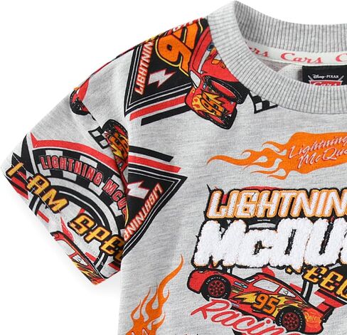 Disney Cars Lightning McQueen Boys 2 Piece Short Sleeve T-Shirt and Shorts Set for Toddler and Big Kids in Saudi Arabia