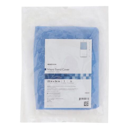 McKesson Cover for Medical Instrument Mayo Stand ، فيلم PE المعقم المعقم للرسائل النصية القصيرة ، 23 بوصة. × 54 بوصة. in Saudi Arabia