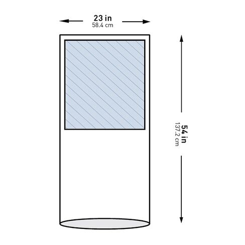 McKesson Cover for Medical Instrument Mayo Stand ، فيلم PE المعقم المعقم للرسائل النصية القصيرة ، 23 بوصة. × 54 بوصة. in Saudi Arabia