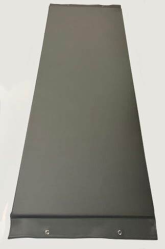X-Ray Table Pad: 72" x 24" x 1" - Economy Gray Vinyl, Comfort Foam, with Grommets for Hanging Storage, USA Made in Kuwait