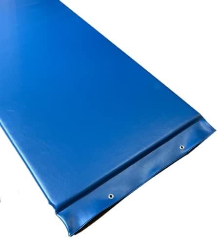 X-Ray Table Pad: 72" x 24" x 1" - Economy Gray Vinyl, Comfort Foam, with Grommets for Hanging Storage, USA Made in Kuwait