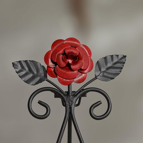 13.8" H Fleur-de-Lis Easel Stand,Metal Book Stand, Plate Holder Display Stand, Picture Frame Stand, Home Decor (Bronze) in Kuwait