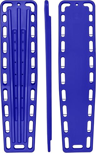 Rescue Kit Comprehensive Emergency Support with Spine Board, Head Immobilizer, Trauma Bag & 10-Point Strap - Durable, Lightweight for First Responders, Blue in Saudi Arabia