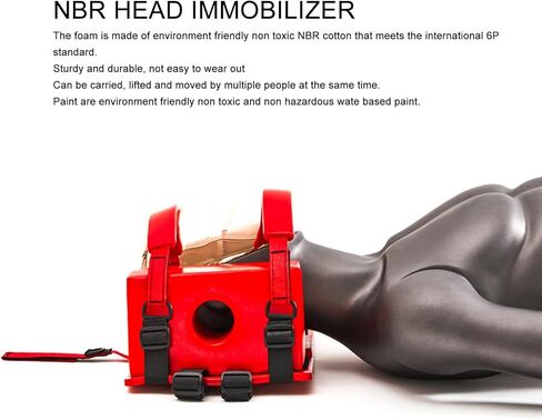 مثقلة رأس اللوحة الخلفية الطارئة لألواح العمود الفقري ، Universal EMS EMT Medical Embergy Head Mehomizer مع حزام قابل للتعديل in Saudi Arabia