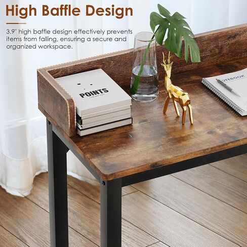 Arlopu Overbed Table with 360° Wheels, Queen Size Mobile Bed Desk with Heavy Duty Metal Leg, Sturdy Laptop Cart & Dining Table for Bedroom, Living Room, Hospital Use (White) in Saudi Arabia