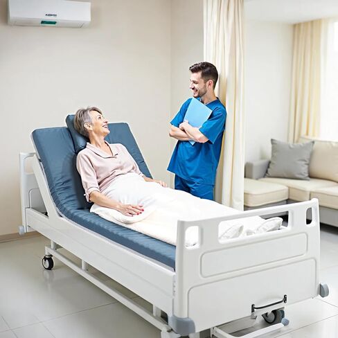 VEVOR Hospital Bed Mattress, 300 lbs Load, Long Term Care Pressure Redistribution Medical-Grade Dual Layer Foam Mattress, Waterproof for Bedsore Treatment Nursing Homes and Home Care, 34 x 76 x 3.5 in in Saudi Arabia
