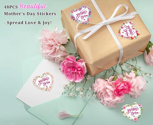 48PCS Fathers Day Stickers Label - 1.5" Happy Father's Day Envelope Seals Gift Tags Labels for Cards Gift Boxes DIY Crafts Party Decorations in Kuwait