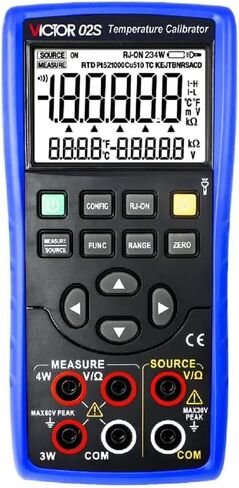Victor/RuoShui Multifunction Calibration 02S Thermocouple Calibrator Imput and Output Source 8 Types of Thermocouple Measurement-R/S/K/E/J/T/B/N(Victor 02S) in Kuwait