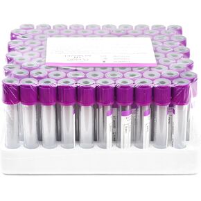 Vacutainer Blood Collection Tubes 5ml Plain Tube Vacuum Collecting Lab Tube for Lab Test Tubes Pet Animals Veterinary 100 Pcs Wrap Packaging in Saudi Arabia
