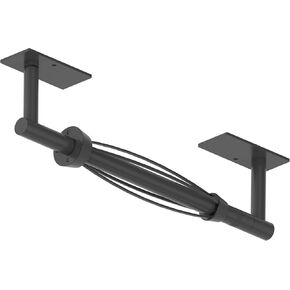 Paper Towel Holder Under Cabinet Paper Towel Holder Wall Mount, Single Hand Operable with Damping Effect,Adhesive Stainless Steel for Kitchen Bathroom Commercial (Black) in Saudi Arabia