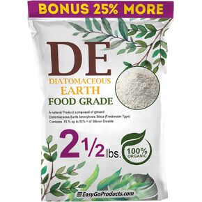 Diatomaceous Earth Food Grade – 100% Natural Organic – Safe For Humans and Pets – Fresh Water Powder – Sealed Bag in Kuwait