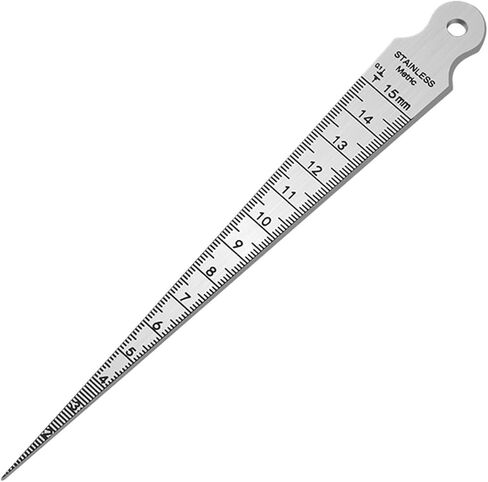 CAARLA Gap Hole Measuring Taper Ruler Stainless Steel Gap Ruler Stainless Steel Inner Diameter Ruler Wedge Gauge Measuring Tool Calipers(Thin) in Saudi Arabia