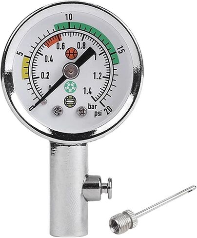 1PCS كرة السلة Barometers Portable Gauge Air Watch مع صمام إطلاق الهواء القابل للنفخ in Saudi Arabia