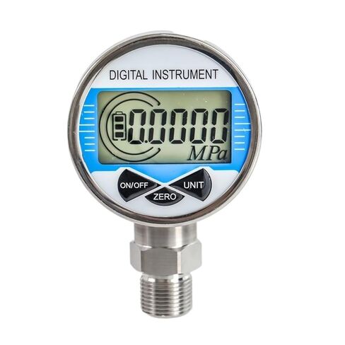 مقياس ضغط البطارية ذكي الرقمية الرقمية الفولاذ المقاوم للصدأ الإلكترونية مقياس ضغط الزيت والمياه الشاشة الرقمية 60MPa (قطر الطلب 100 مم ، 0-0.4MPa) in Kuwait
