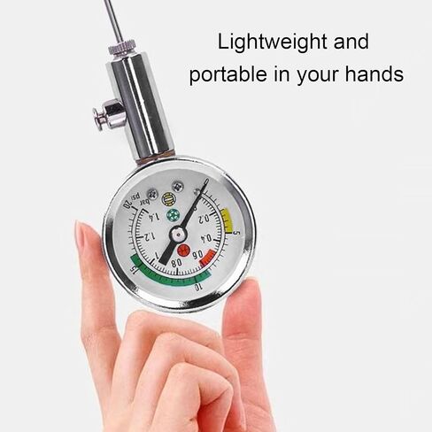 Asixxsix Ball Pressure Gauges, Air Pressure Gauges Barometer Tool Measurement for Football Soccer Volleyball Basketball and Other Sports Balls, Mechanical Needle (Basic Version) in Kuwait