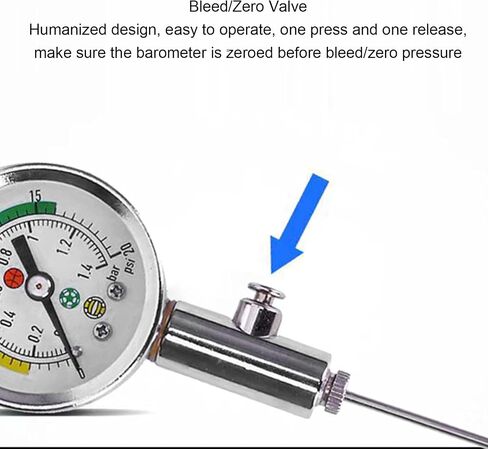 Asixxsix Ball Pressure Gauges, Air Pressure Gauges Barometer Tool Measurement for Football Soccer Volleyball Basketball and Other Sports Balls, Mechanical Needle (Basic Version) in Kuwait