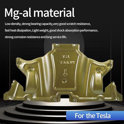 Front Skid Plate Fits for Tesla Model 3 2017-2024 for Tesla Model Y 2020-2024 Guard Plate Under Engine Guard Cover Chassis Protects The Bottom Battery 2018 2019 2020 2021 2022 2023 in Kuwait