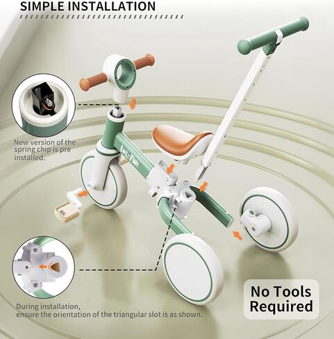 Toddler Balance Bike 1 2 Year Old Gift, 5 in 1 Tricycle for Toddlers 1-3 in Saudi Arabia