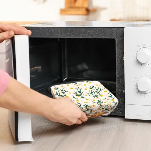 Patelai 10 Pcs Bowl Covers Reusable in 5 Size Stretch Cloth Fabric Bowl Covers Elastic Food Storage Covers Bread Sourdough Lids for Proofing Food Fruits Leftover(Stylish Style) in Kuwait