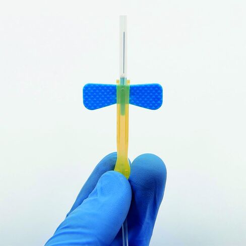 Blood Collection Needles，23G Butterfly N. with Holder 23g x 3/4" x 12", Blue in Kuwait