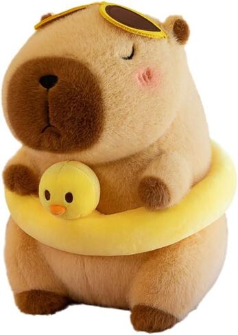 لطيف عيد ميلاد سعيد Capybara Plush Soft Capybara حشو حيوان Kawaii Capybara Plushie حشو ألعاب هدية للأطفال 13 بوصة in Kuwait