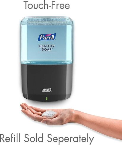 PURELL ES8 Automatic Soap Dispenser, Graphite, for 1200 mL PURELL ES8 HEALTHY SOAP Refills (Pack of 1) - 7734-01 - Manufactured by GOJO, Inc. in Kuwait