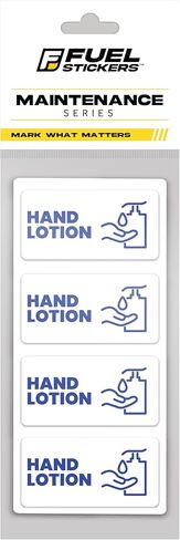Commercial Hand Lotion Sticker Set | Commercial Hand Lotion Dispenser Sticker Label | Modern Design | Commercial Business, Office, and Home | Waterproof, Ultra-Durable – USA Made (2x1 inch), 4 Labels in Kuwait