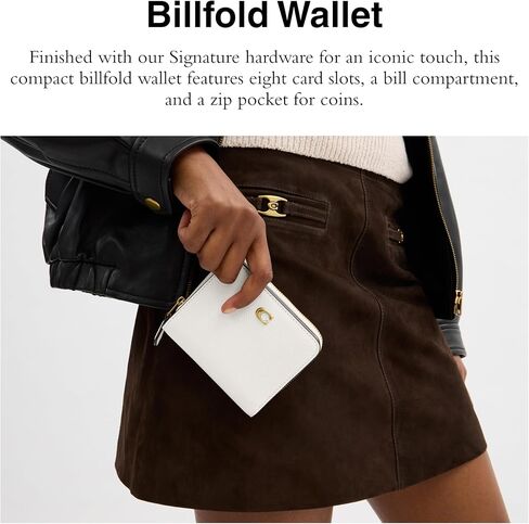 Coach Women's Essential Billfold Wallet Bi-Fold, B4/Fuchsia in Saudi Arabia