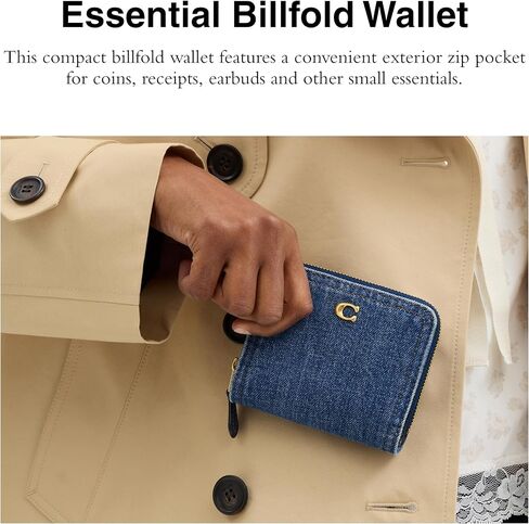 Coach Women's Essential Billfold Wallet Bi-Fold, B4/Fuchsia in Saudi Arabia