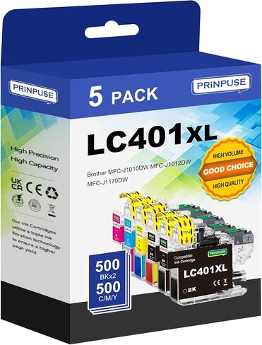 LC402 بدائل خراطيش الحبر لـ Brother LC402XL LC402 خراطيش الحبر لطابعة Brother MFC-J5340DW MFC-J6540DW MFC-J6740DW MFC-J6940DW ، 4 حزمة in Kuwait