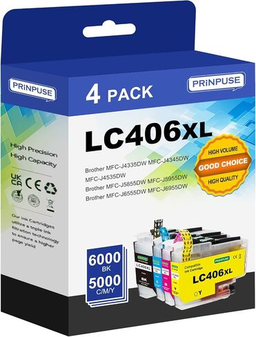 LC402 بدائل خراطيش الحبر لـ Brother LC402XL LC402 خراطيش الحبر لطابعة Brother MFC-J5340DW MFC-J6540DW MFC-J6740DW MFC-J6940DW ، 4 حزمة in Kuwait