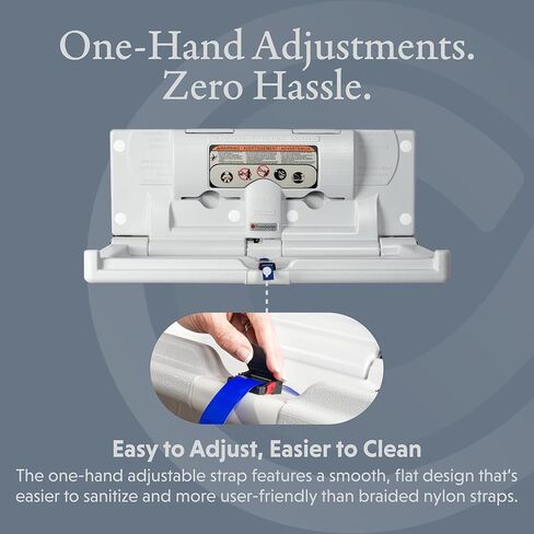 الأسس الأسس كلاسيكية تغيير الطفل الأفقي محطة مع لوحة تركيب جبل ، مثبتة على الحائط ، سعة وزن 250 رطلا ، حزام أمان قابل للتعديل واحد وبطانة-أسود (100-EH-BP-02) in Kuwait